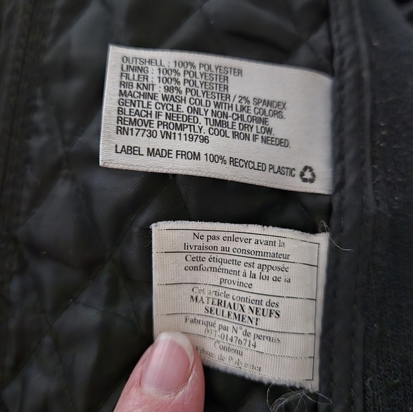 Merona Black Quilted Lightweight Jacket Women’s Medium Riding Style Snap Front - Picture 6 of 6